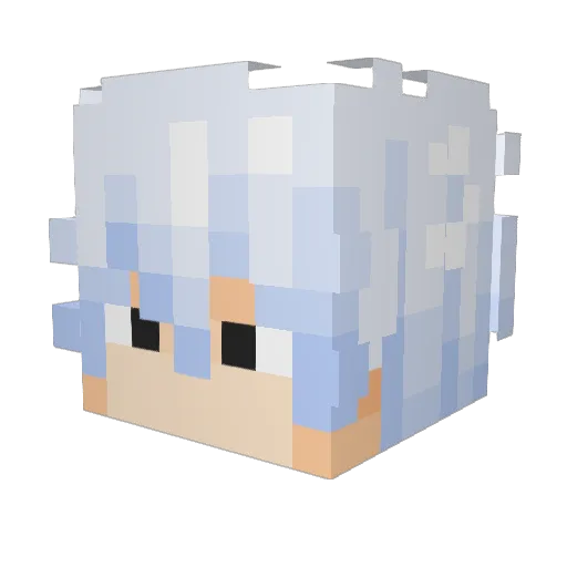 MAVANAM Minecraft avatar head, 3D render