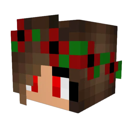 MAV_2705 Minecraft avatar head, 3D render