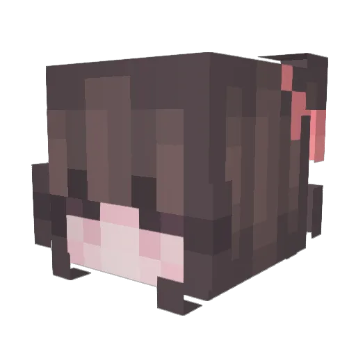 MAX2014SHIN Minecraft avatar head, 3D render