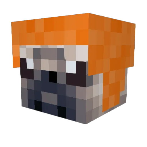 MAX39456 Minecraft avatar head, 3D render