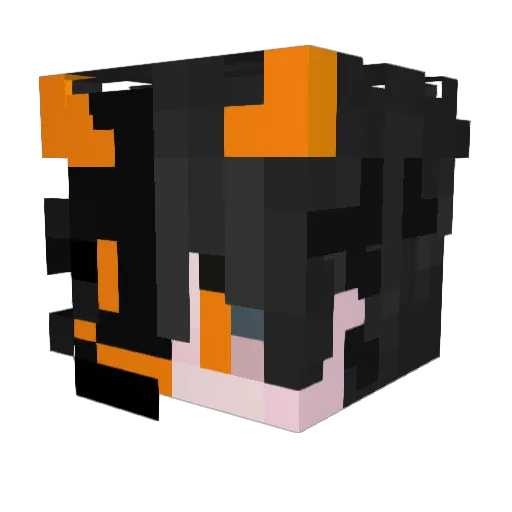 MAXARl Minecraft avatar head, 3D render