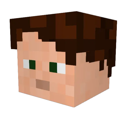 MAXCat233 Minecraft avatar head, 3D render