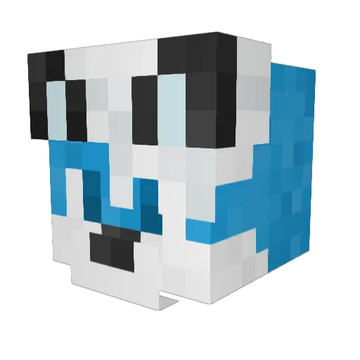 MAXICITY2006 Minecraft avatar head, 3D render