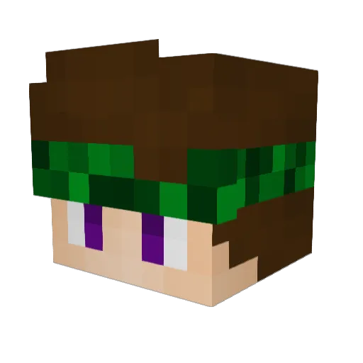 MAXIK_EZ Minecraft avatar head, 3D render