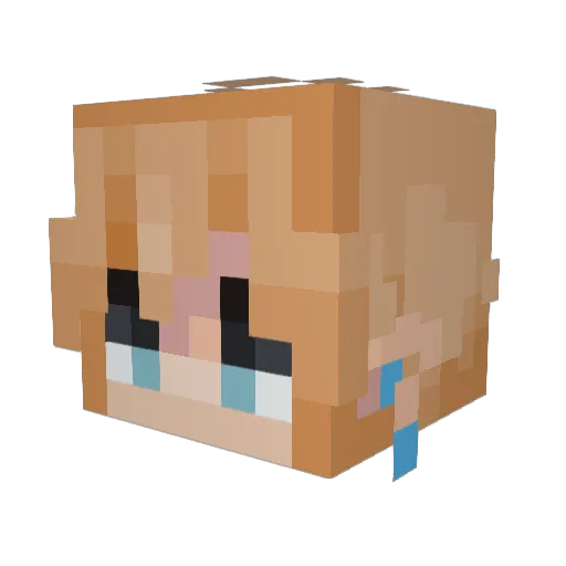 MAXIMO1411012 Minecraft avatar head, 3D render