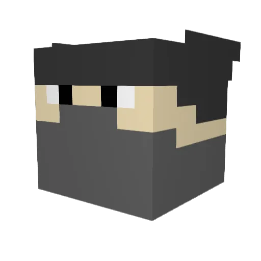 MAXIMORDER Minecraft avatar head, 3D render