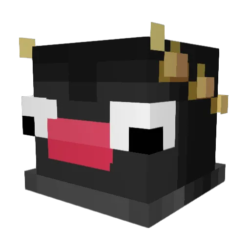 MAXIMUSS9000_ Minecraft avatar head, 3D render