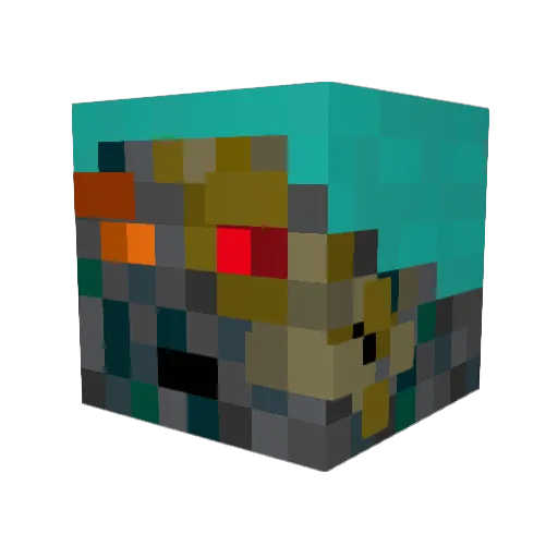 MAXIMal_is_real Minecraft avatar head, 3D render