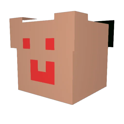 MAXIfcbayern Minecraft avatar head, 3D render