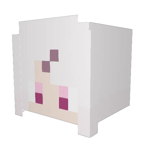 MAXON_1027 Minecraft avatar head, 3D render