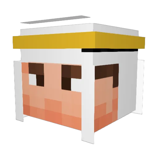 MAXOS69 Minecraft avatar head, 3D render