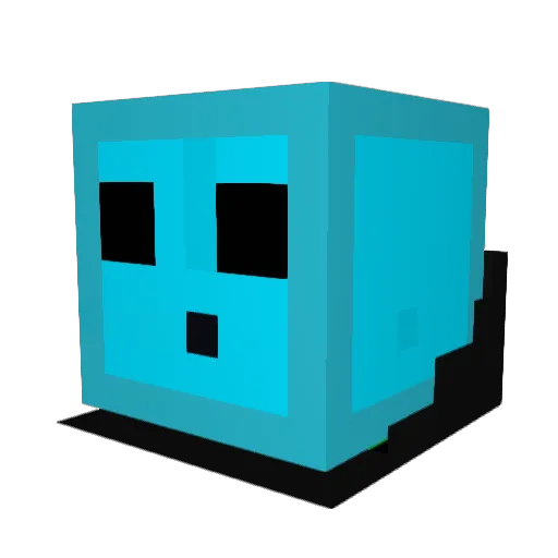 MAXOUTH Minecraft avatar head, 3D render