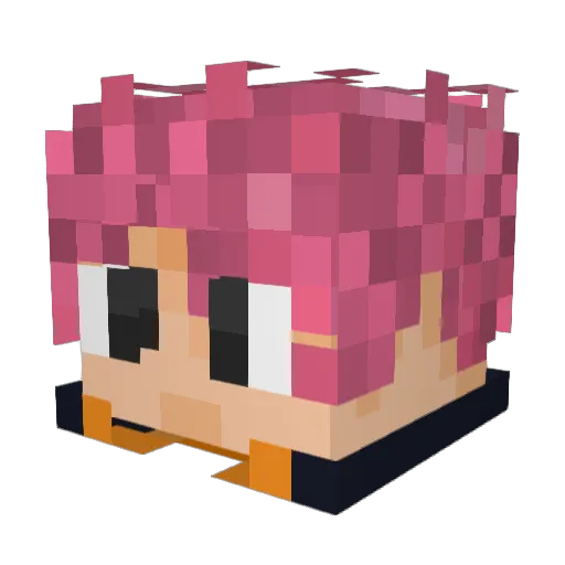 MAXSZX Minecraft avatar head, 3D render