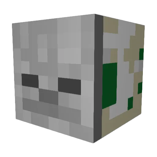 MAXUS_2021 Minecraft avatar head, 3D render