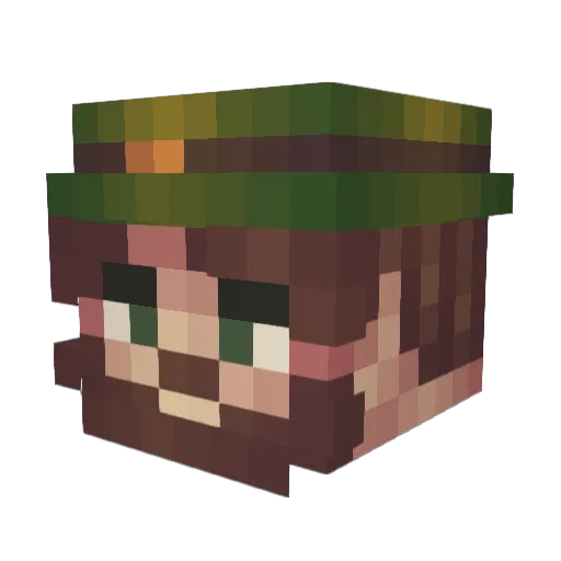 MAX_ZERO_YT Minecraft avatar head, 3D render