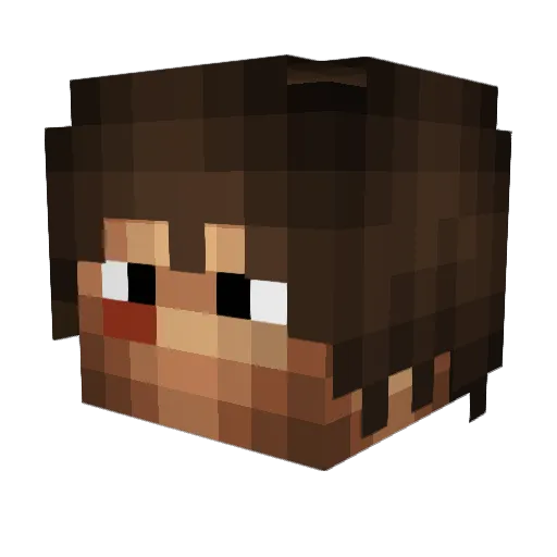 MAXstrondaT Minecraft avatar head, 3D render