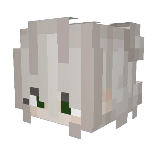 MAYA0622 Minecraft avatar head, 3D render