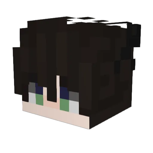 MAYC_AMV Minecraft avatar head, 3D render
