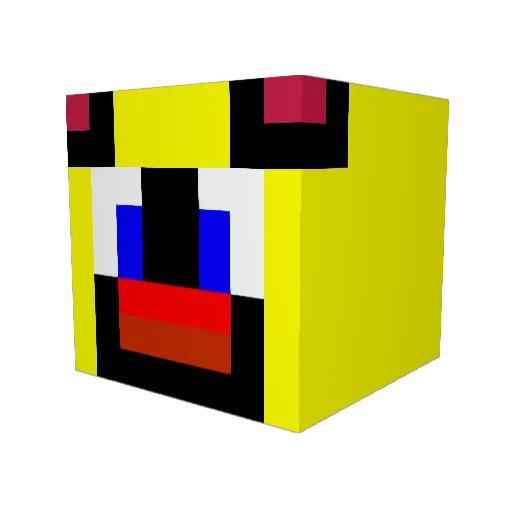 MAYHEM156 Minecraft avatar head, 3D render