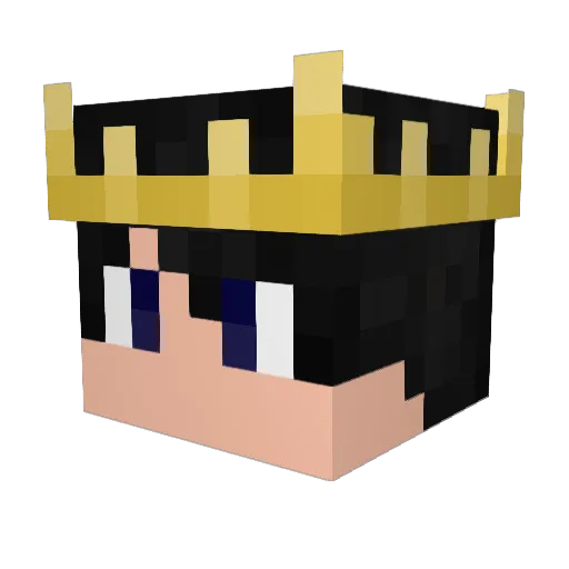 MAYKE7 Minecraft avatar head, 3D render