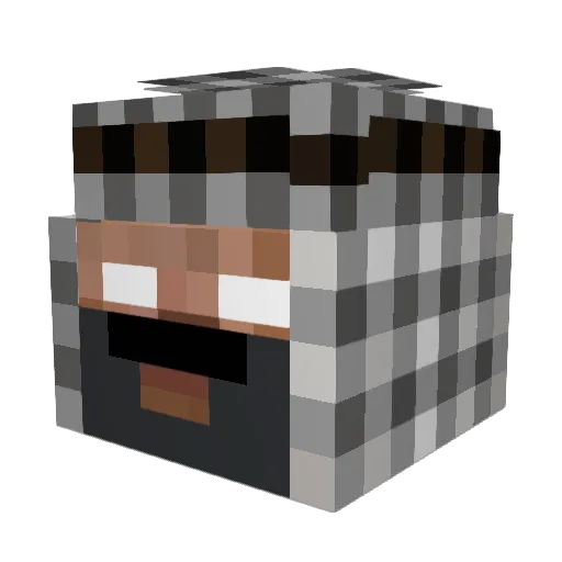 MAYOMAN6996 Minecraft avatar head, 3D render