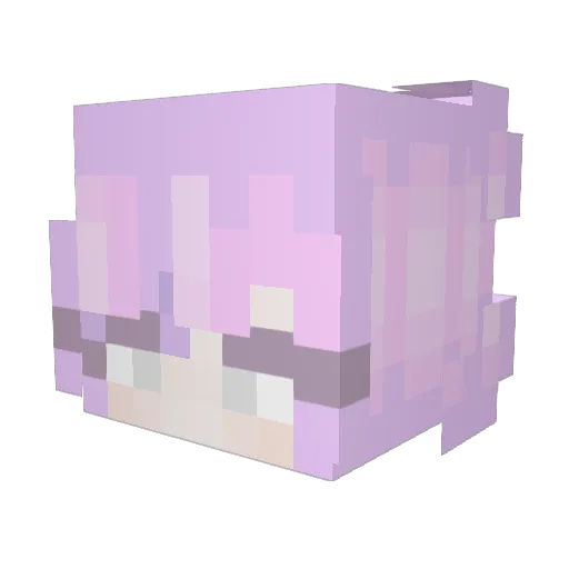 MAYV1S Minecraft avatar head, 3D render