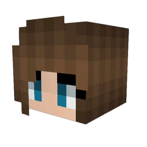 MAYoder87 Minecraft avatar head, 3D render