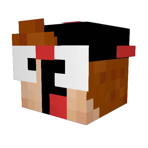 MAarcelooo Minecraft avatar head, 3D render