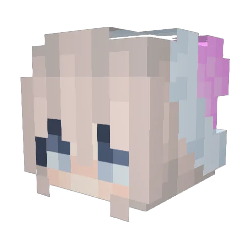 MAkulito Minecraft avatar head, 3D render