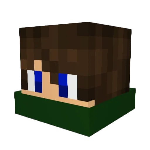 MAliBU_SA Minecraft avatar head, 3D render