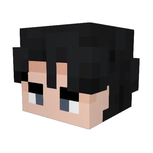MAlphaa Minecraft avatar head, 3D render