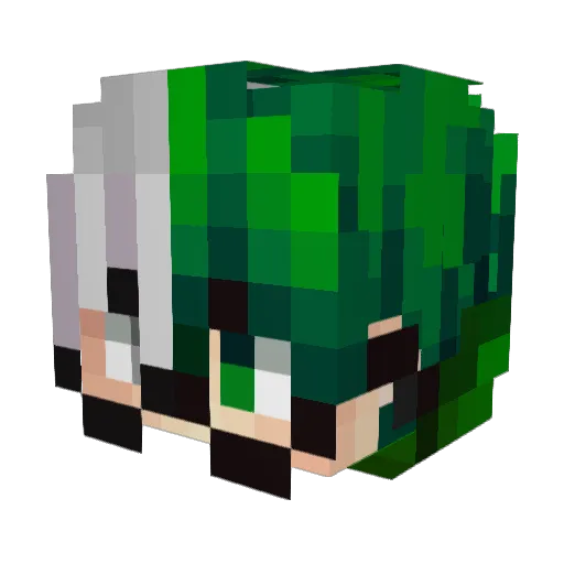MAngelAc01 Minecraft avatar head, 3D render