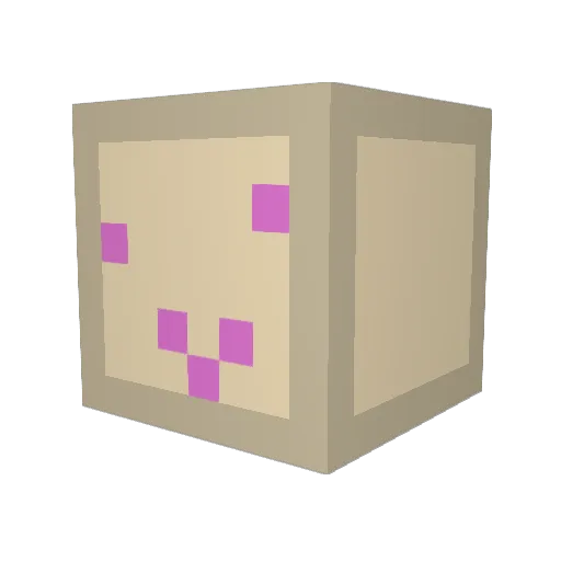 MArkND Minecraft avatar head, 3D render