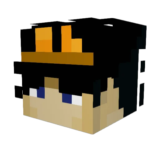 MAssaut22 Minecraft avatar head, 3D render