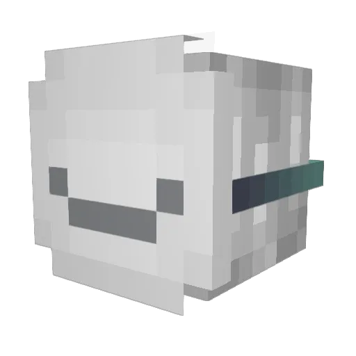 MB1222 Minecraft avatar head, 3D render