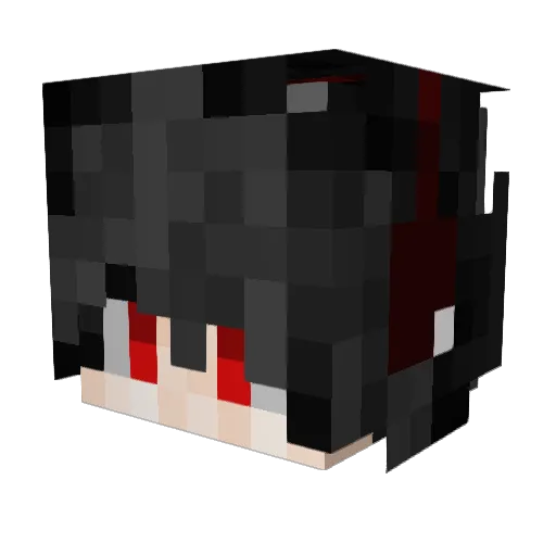 MBABAS Minecraft avatar head, 3D render
