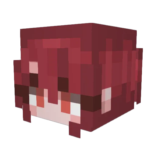 MBBIVLA Minecraft avatar head, 3D render
