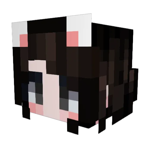 MBBank Minecraft avatar head, 3D render