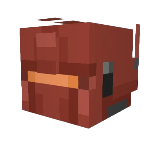 MBF_P02 Minecraft avatar head, 3D render