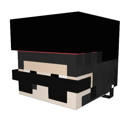 MBFer20 Minecraft avatar head, 3D render