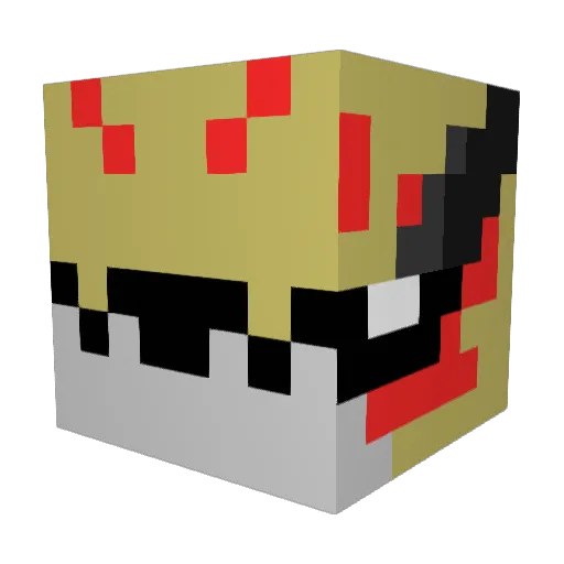 MBG_Hecarim Minecraft avatar head, 3D render