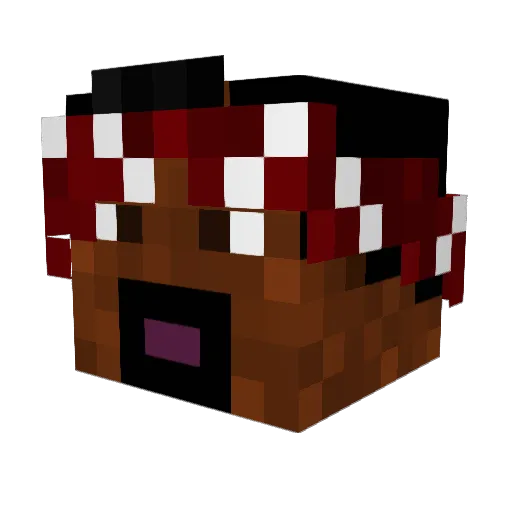 MBJ2004 Minecraft avatar head, 3D render