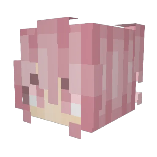MBNight Minecraft avatar head, 3D render