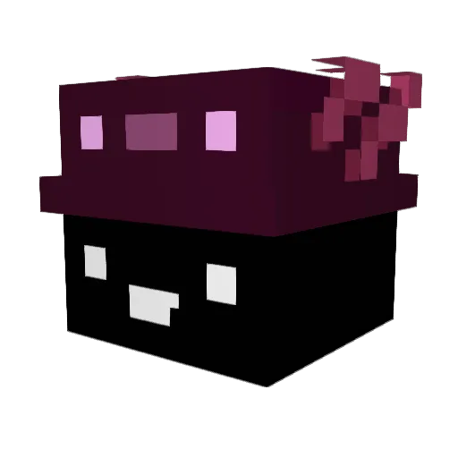 MBQ Minecraft avatar head, 3D render