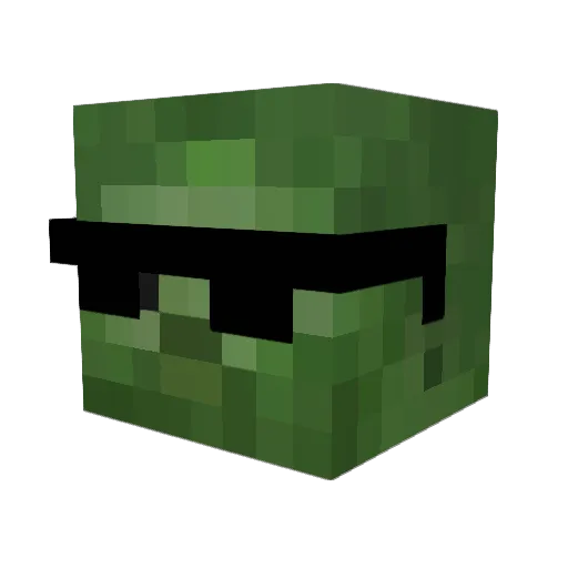 MBTAlhitmi Minecraft avatar head, 3D render