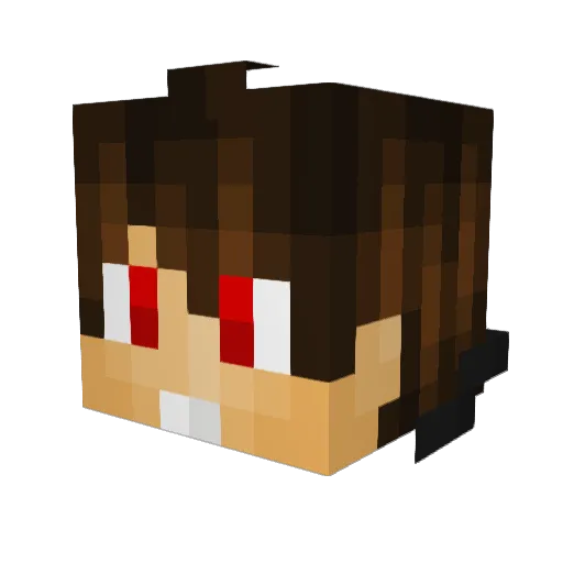 MB_5 Minecraft avatar head, 3D render