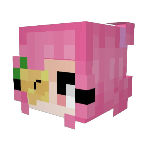 MBates Minecraft avatar head, 3D render
