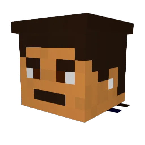 MBben00 Minecraft avatar head, 3D render