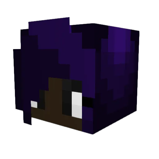 MBlock9 Minecraft avatar head, 3D render