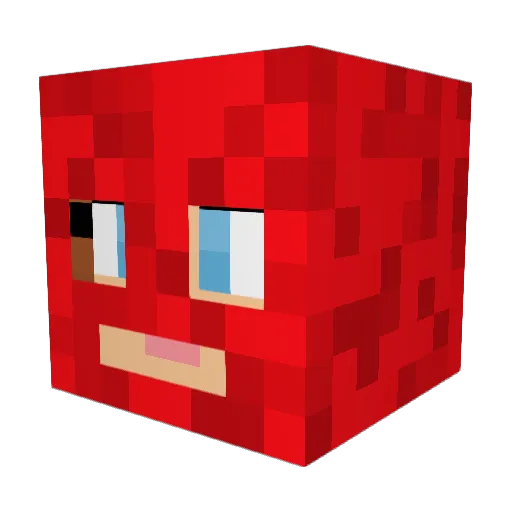 MBookwoman Minecraft avatar head, 3D render